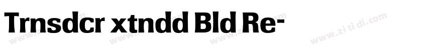 Trnsdcr xtndd Bld Re字体转换